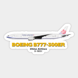 Boeing B777-300ER - China Airlines Sticker
